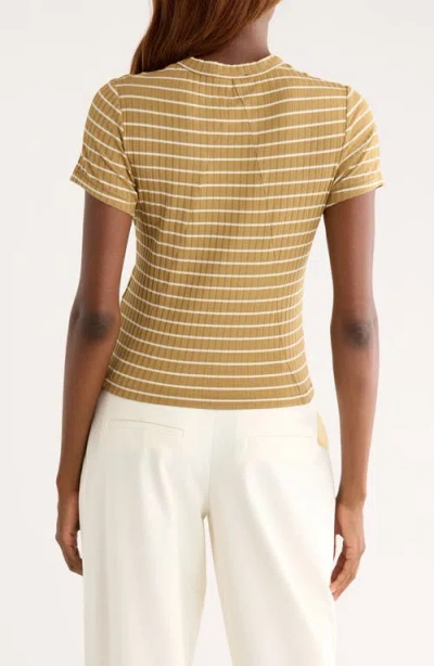 Rag & Bone Luca Stripe Rib Baby T-shirt