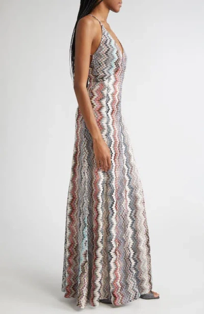 Missoni Zigzag Stripe Knit Maxi Dress
