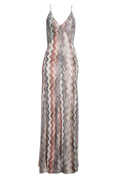 Missoni Zigzag Stripe Knit Maxi Dress