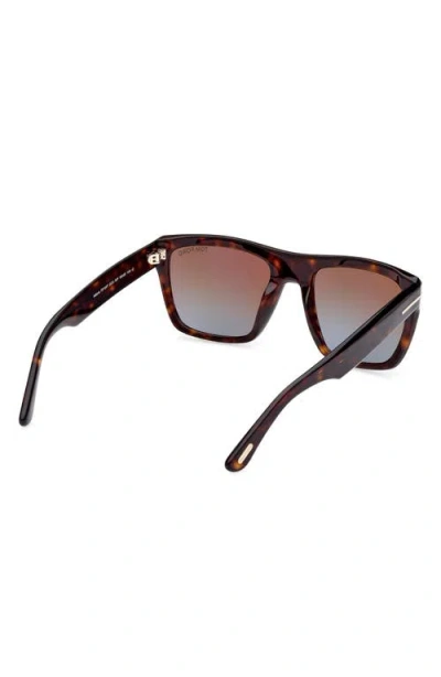 Tom Ford Alberto 55mm Gradient Square Sunglasses
