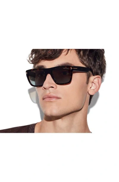 Tom Ford Alberto 55mm Gradient Square Sunglasses