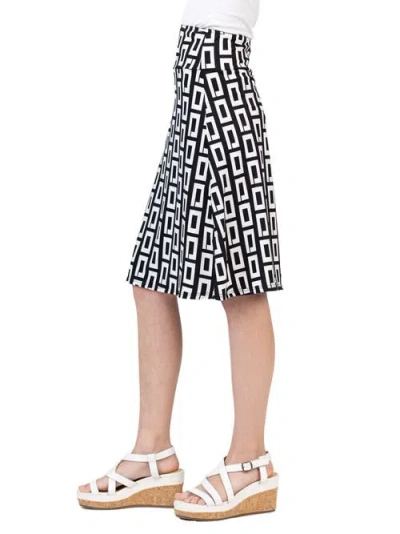 24sevenkid Black And White Knee Length Skirt