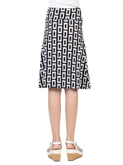 24sevenkid Black And White Knee Length Skirt