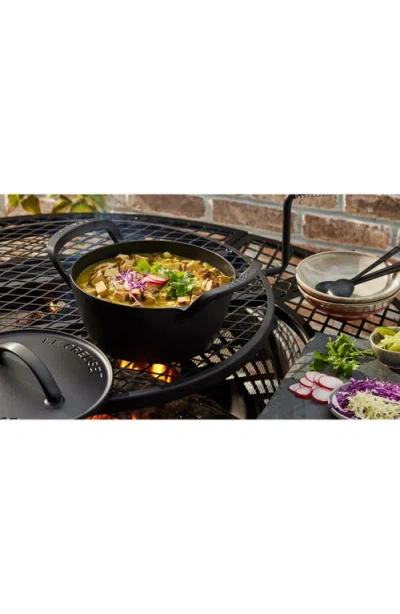 Le Creuset Alpine Outdoor Collection Enameled Cast Iron 4.25-qt. Round Dutch Oven In Black