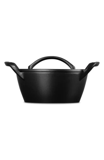 Le Creuset Alpine Outdoor Collection Enameled Cast Iron 4.25-qt. Round Dutch Oven In Black