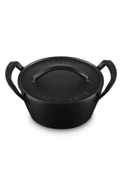 Le Creuset Alpine Outdoor Collection Enameled Cast Iron 4.25-qt. Round Dutch Oven In Black