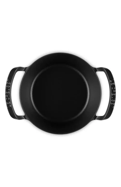 Le Creuset Alpine Outdoor Collection Enameled Cast Iron 4.25-qt. Round Dutch Oven In Black