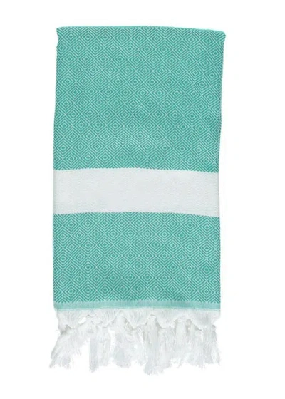 Anaya Charleston Stripe Turkish Cotton Beach Towel In Blue