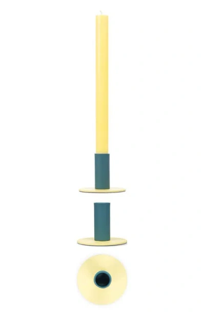 British Colour Standard Tall Two Tone Candle Holder