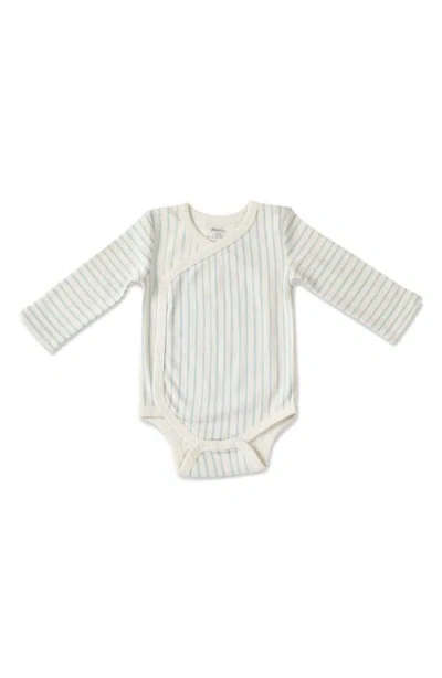 Pehr Stripes Away Long Sleeve Bodysuit In White
