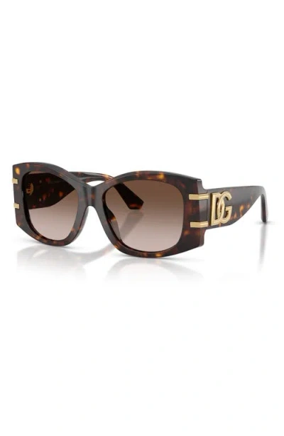 Dolce & Gabbana Dolce&gabbana 54mm Gradient Butterfly Sunglasses