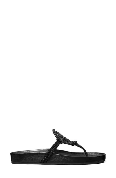 Tory Burch Miller Cloud Knotted Pavé Sandal