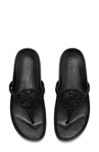 Tory Burch Miller Cloud Knotted Pavé Sandal