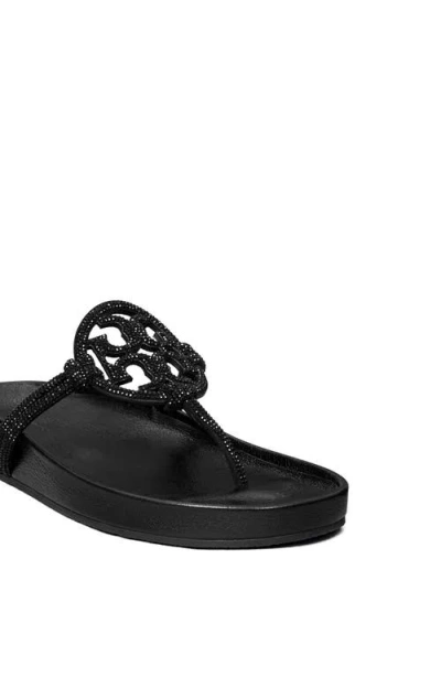 Tory Burch Miller Cloud Knotted Pavé Sandal