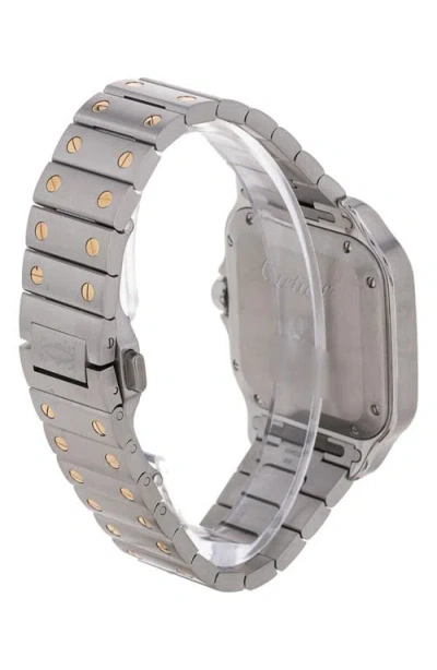 Watchfinder & Co. Cartier  2023 Santos De Cartier Diamond Bezel Bracelet Watch, 35.1mm