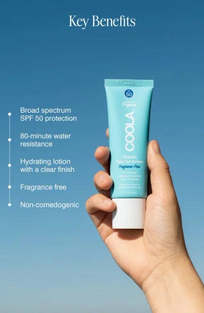 Coola ® Suncare Fragrance Free Classic Face Organic Sunscreen Lotion Spf 50