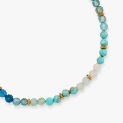 Alex And Ani Turquoise Ombre Semi-precious Beaded Anklet