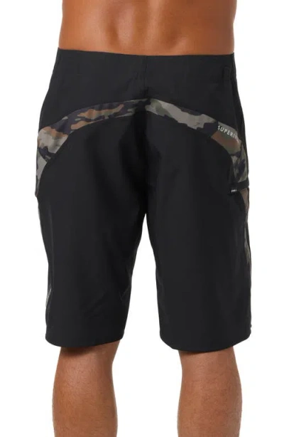 O'neill Superfreak Solid 21 Water Resistant Swim Trunks In Black