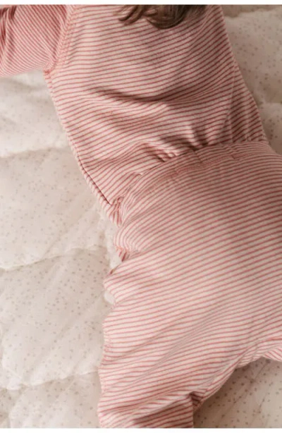 Pehr Sailor Stripe Raglan Sleeve Organic Cotton Bodysuit In Pink
