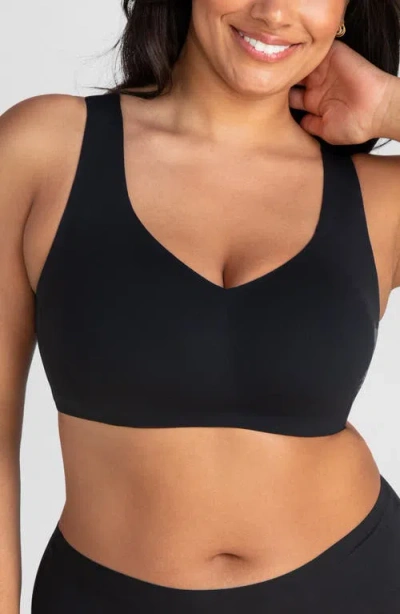 Honeylove V-neck Bra In Black
