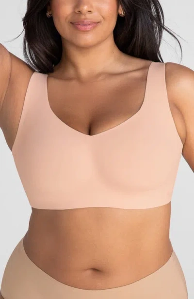 Honeylove V-neck Bra In Pink