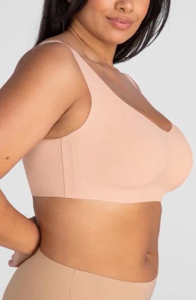Honeylove V-neck Bra In Pink