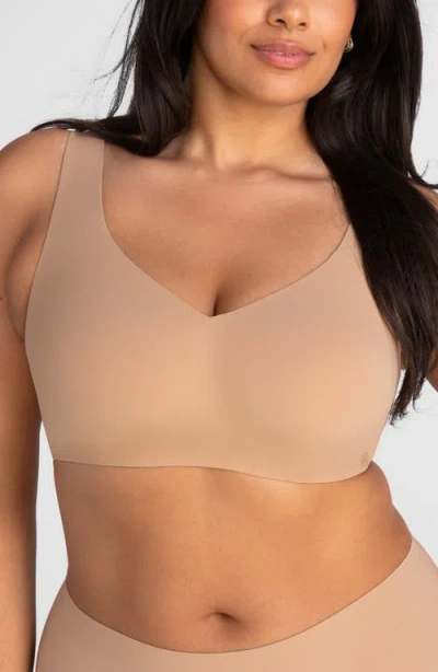 Honeylove V-neck Bra In Pink