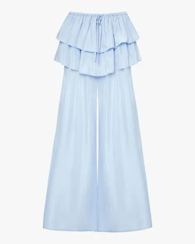 Weworewhat Ruffle Waist Flare Pant