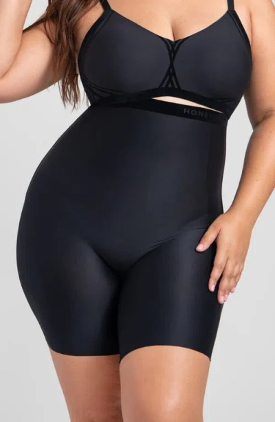 Honeylove No-show High-waist Shaping Shorts In Black