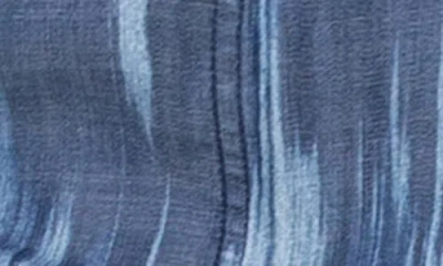 Liverpool Los Angeles Ikat Print Pull-on Shorts In Blue