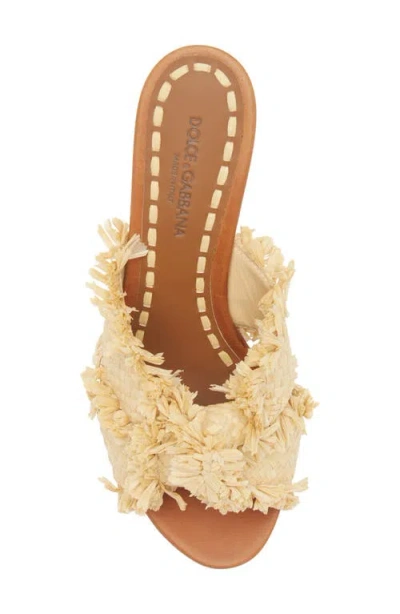 Dolce & Gabbana Dolce&gabbana Raffia Platform Sandal