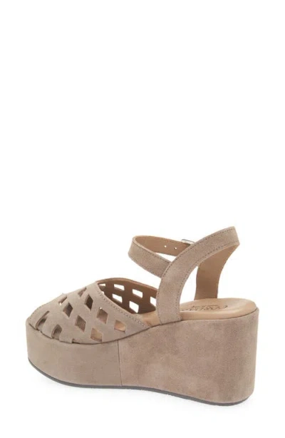 Cordani Jaymie Ankle Strap Peep Toe Platform Wedge Sandal