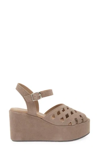 Cordani Jaymie Ankle Strap Peep Toe Platform Wedge Sandal