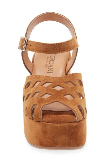 Cordani Jaymie Ankle Strap Peep Toe Platform Wedge Sandal