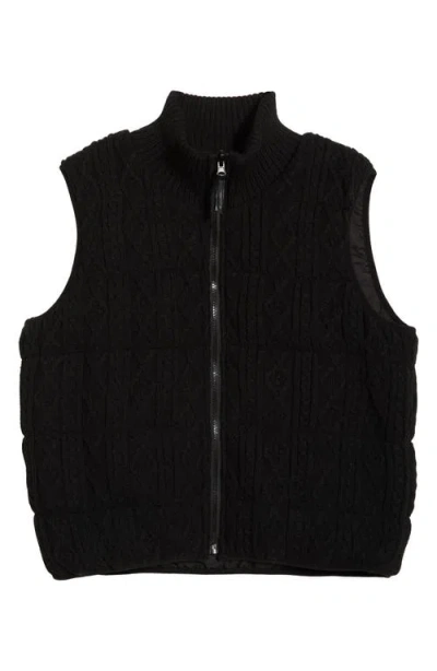 Lyssé Lysse Prudence Reversible Puffer Sweater Vest In Black