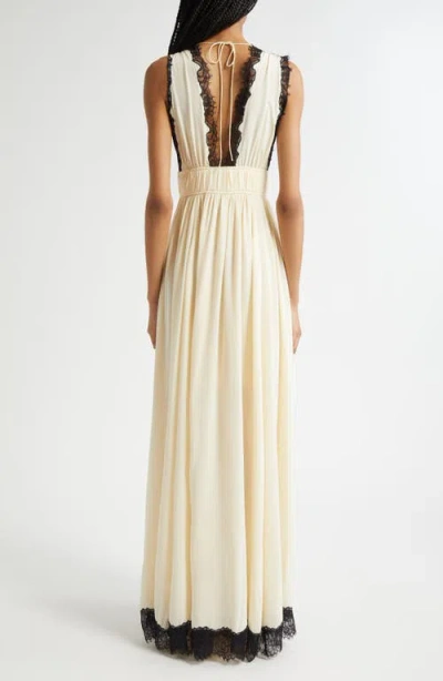 Ulla Johnson Maguerite Lace Trim Silk Gown