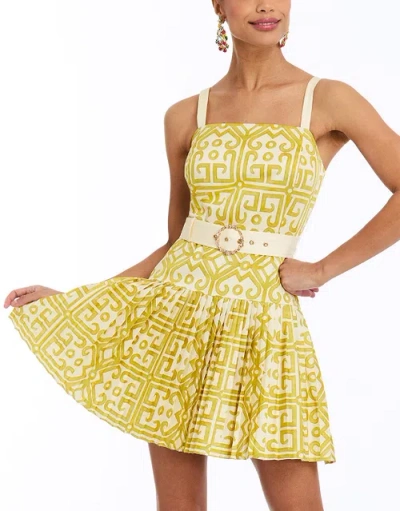 Mestiza New York Virginie Mini Dress In Yellow