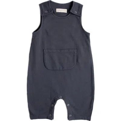 Pehr Organic Cotton French Terry Overalls In Blue