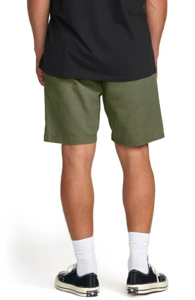 Billabong Larry Layback Twill Drawstring Shorts In Green