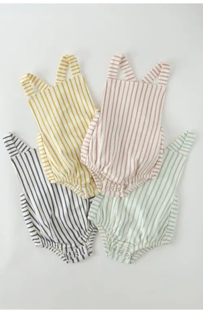 Pehr Crisscross Organic Cotton Bodysuit In Yellow