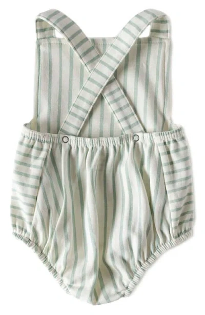 Pehr Crisscross Organic Cotton Bodysuit In Green