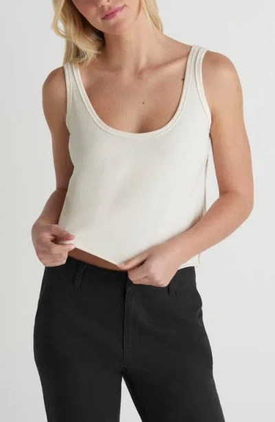 Hurley California Crop Cotton Jersey Tank In White