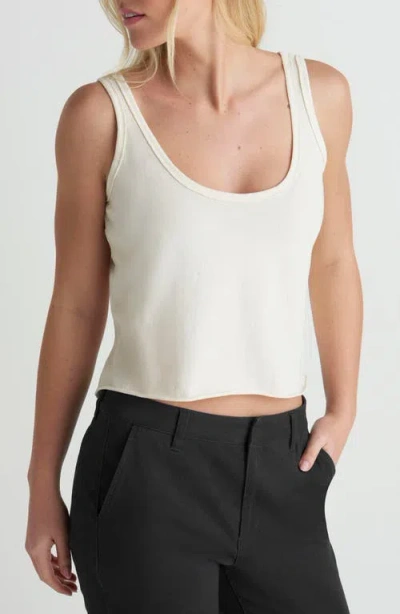 Hurley California Crop Cotton Jersey Tank In White