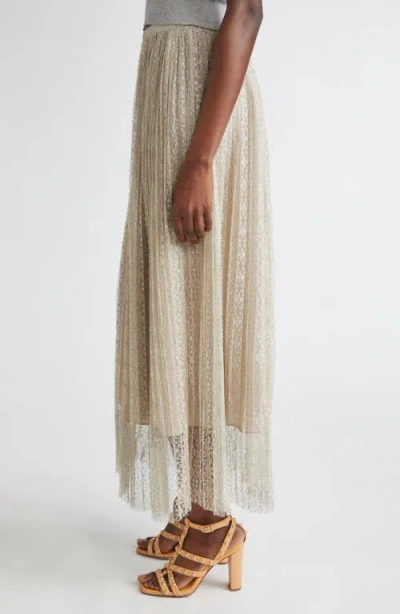 Ulla Johnson Maren Lace Pleated Maxi Skirt