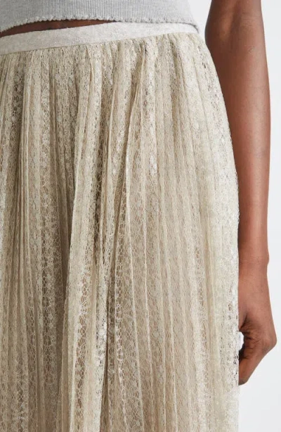 Ulla Johnson Maren Lace Pleated Maxi Skirt