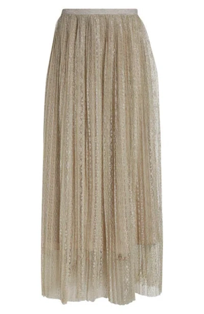 Ulla Johnson Maren Lace Pleated Maxi Skirt