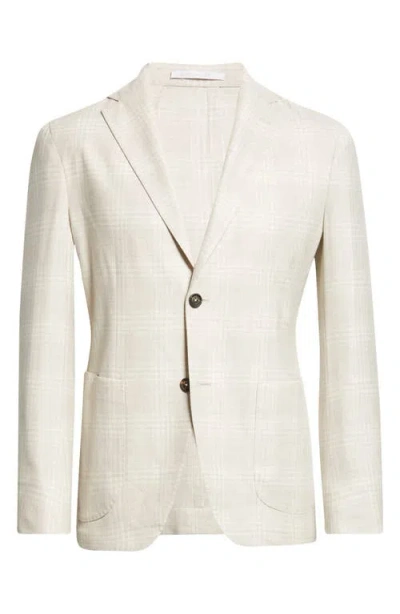 Eleventy Plaid Wool, Silk & Cashmere Soft Jacket