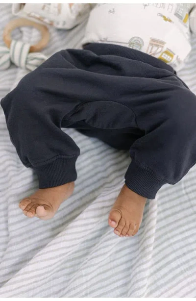 Pehr Organic Cotton French Terry Harem Pants In Blue