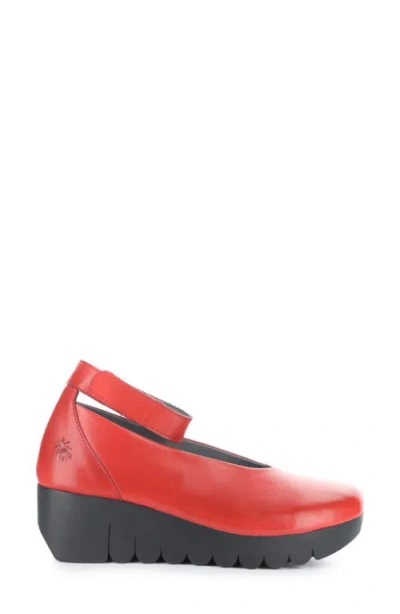 Fly London Vily Ankle Strap Platform Wedge Pump