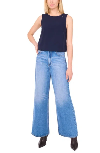 1.state Sleeveless Boxy Twill Top